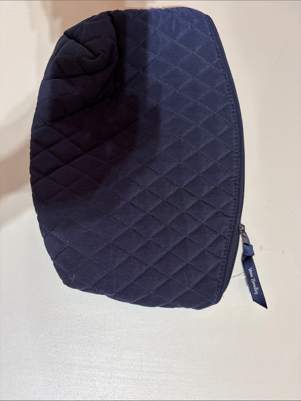 Vera Bradley Navy Quilted Zip Pouch